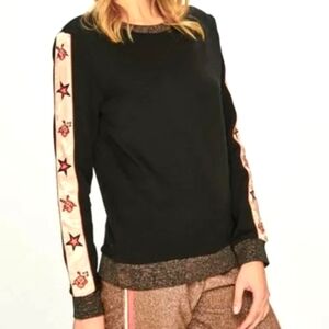 Scotch and Soda The Peaks  stars Metallic And Black sweater Women's Size Medium